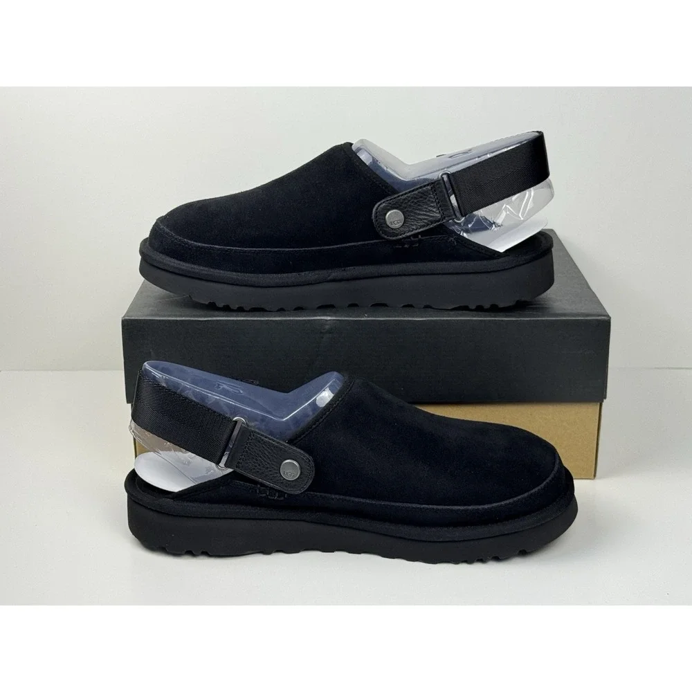 UGG Goldencoast Clog Men's Size 11‎ Sandal Black Suede M/1142172
